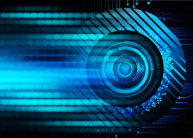 göz siber devre gelecekteki teknoloji konsepti