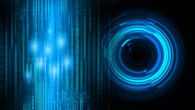 göz siber devre gelecekteki teknoloji konsepti