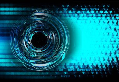 göz siber devre gelecekteki teknoloji konsepti