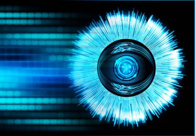 göz siber devre gelecekteki teknoloji konsepti