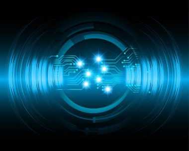 göz siber devre gelecekteki teknoloji konsepti