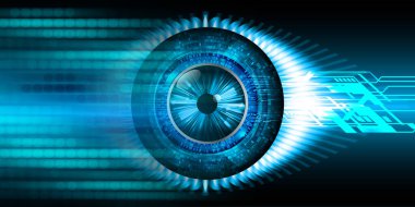 göz siber devre gelecekteki teknoloji konsepti