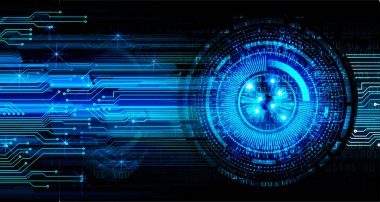 göz siber devre gelecekteki teknoloji konsepti