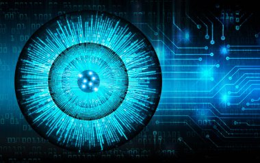 göz siber devre gelecekteki teknoloji konsepti