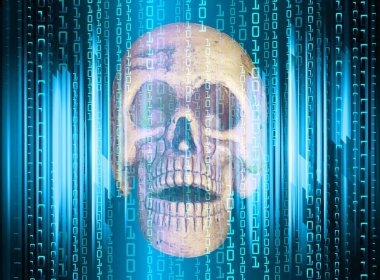 Bilgisayar korsanının dijital illüstrasyonu