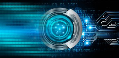 göz siber devre gelecekteki teknoloji konsepti