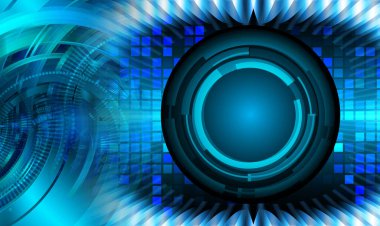 göz siber devre gelecekteki teknoloji konsepti