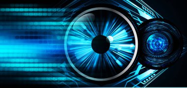 göz siber devre gelecekteki teknoloji konsepti