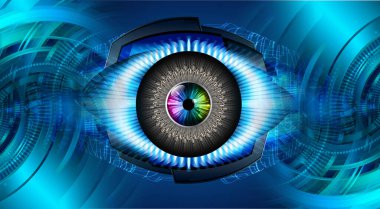 göz siber devre gelecekteki teknoloji konsepti