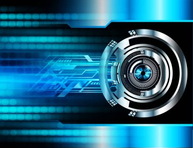 göz siber devre gelecekteki teknoloji konsepti