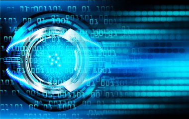 göz siber devre gelecekteki teknoloji konsepti