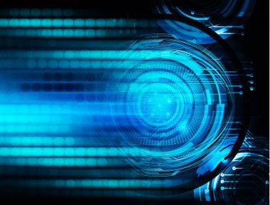 göz siber devre gelecekteki teknoloji konsepti