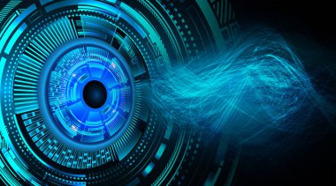 göz siber devre gelecekteki teknoloji konsepti