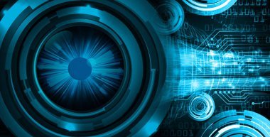 göz siber devre gelecekteki teknoloji konsepti