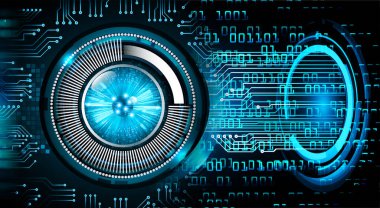 göz siber devre gelecekteki teknoloji konsepti
