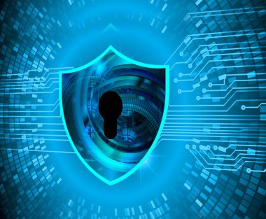 anahtar delikli arkaplan, dijital güvenlik kavramı