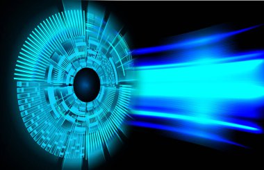 göz siber devre gelecekteki teknoloji konsepti