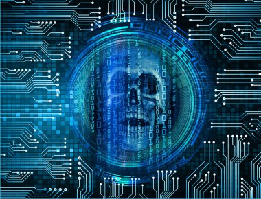 Devre kartlı soyut teknoloji arkaplanı