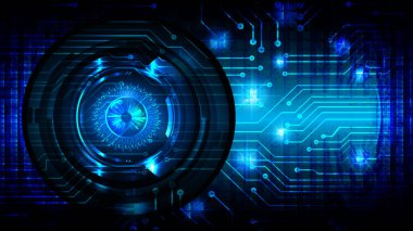 göz siber devre gelecekteki teknoloji konsepti