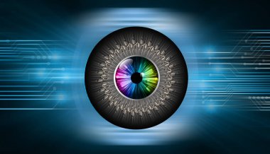 göz siber devre gelecekteki teknoloji konsepti