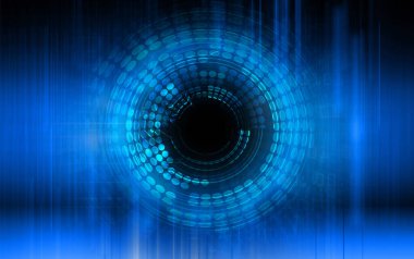 göz siber devre gelecekteki teknoloji konsepti