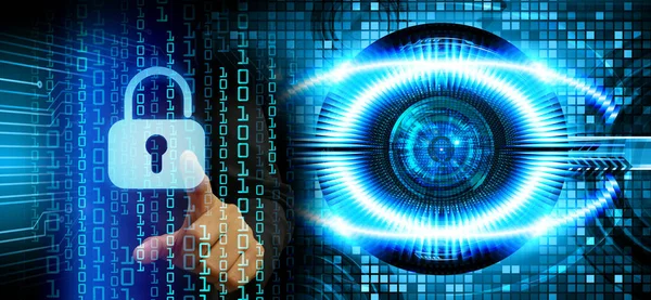 Dolap ve dijital güvenlik kavramına sahip fütüristik arka plan