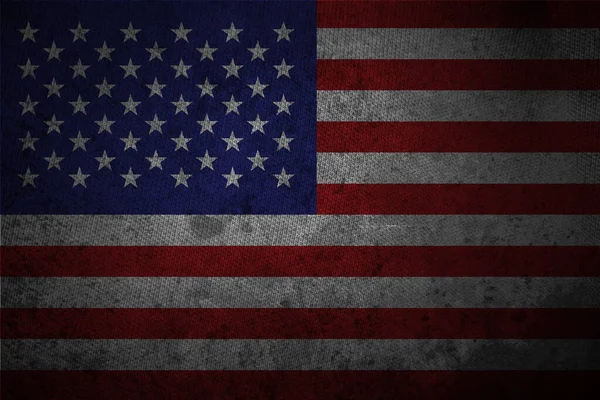 Grungy Vlag Van Verenigde Staten Van Amerika — Stockfoto