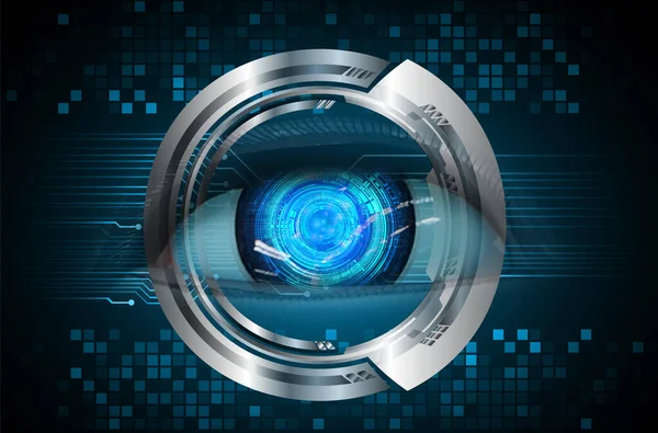 Eye Cyber Circuit Future Technology Concept Background — Stock Photo, Image