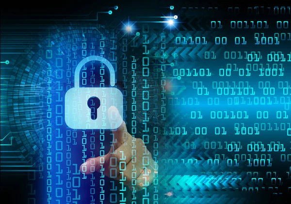 Fondo Futurista Con Armario Concepto Seguridad Digital — Foto de Stock