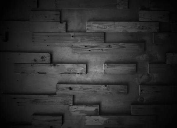 Alter Hölzerner Hintergrund Mit Schwarzem Und Weißem Holz — Stockfoto