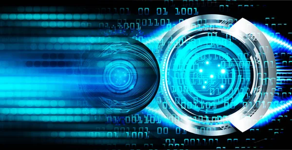 göz siber devre gelecekteki teknoloji konsepti