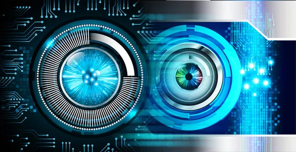 Eye Cyber Circuit Future Technology Concept Background — Stock Photo, Image