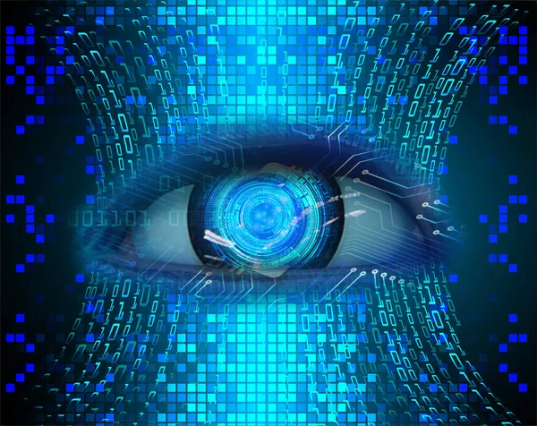 göz siber devre gelecekteki teknoloji konsepti