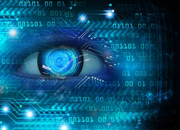 göz siber devre gelecekteki teknoloji konsepti