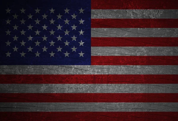 Bandera Los Estados Unidos Grunge Vintage Bandera Nacional Americana —  Fotos de Stock