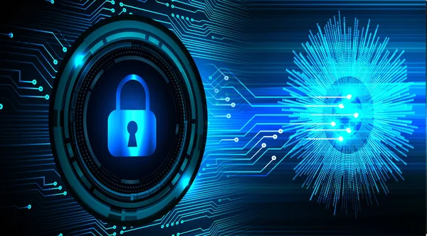 Dolap ve dijital güvenlik kavramına sahip fütüristik arka plan