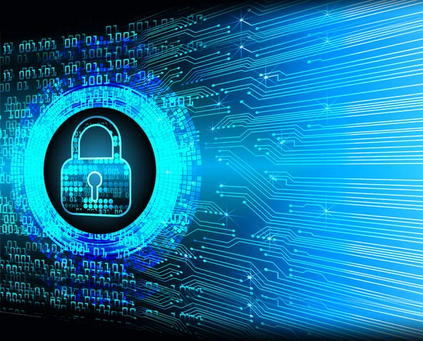 Dolap ve dijital güvenlik kavramına sahip fütüristik arka plan