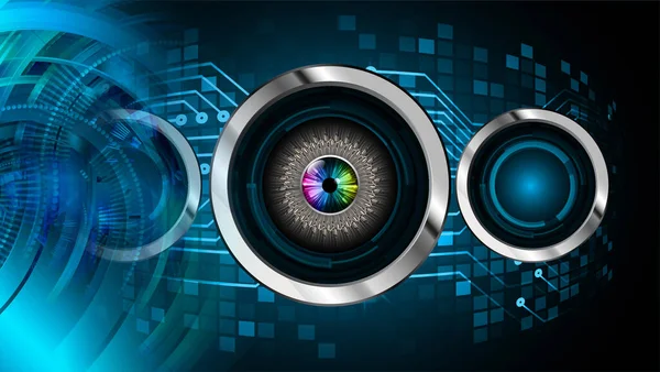 göz siber devre gelecekteki teknoloji konsepti