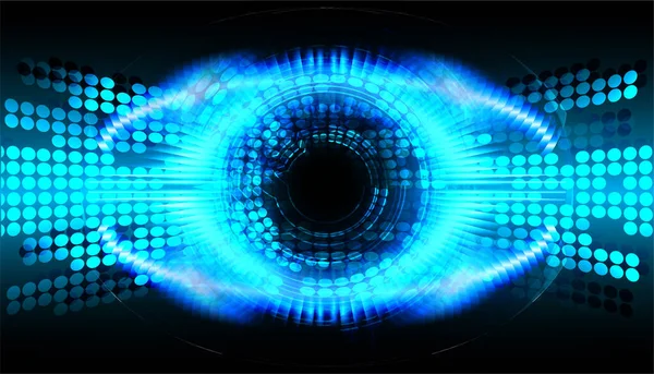 Eye Cyber Circuit Future Technology Concept Background — Stock Photo, Image