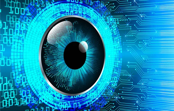 göz siber devre gelecekteki teknoloji konsepti