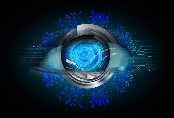 göz siber devre gelecekteki teknoloji konsepti