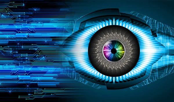 göz siber devre gelecekteki teknoloji konsepti