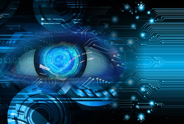 göz siber devre gelecekteki teknoloji konsepti