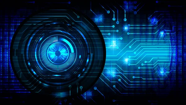 göz siber devre gelecekteki teknoloji konsepti