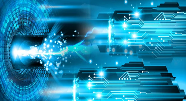 göz siber devre gelecekteki teknoloji konsepti