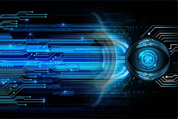 göz siber devre gelecekteki teknoloji konsepti