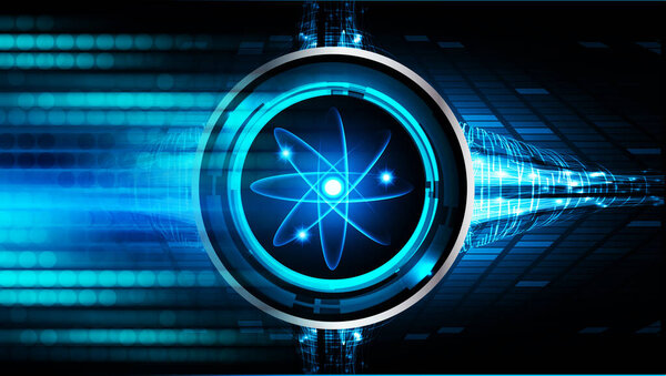 eye cyber circuit future technology concept background