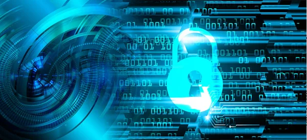 Futuristic Background Locker Digital Security Concept — Stock Photo, Image