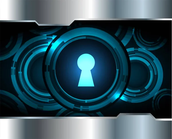 Background Illustration Keyhole Digital Security Concept — Stock Photo, Image