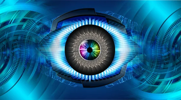 göz siber devre gelecekteki teknoloji konsepti